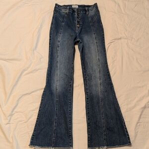 Cello Dark Blue Flare Jeans